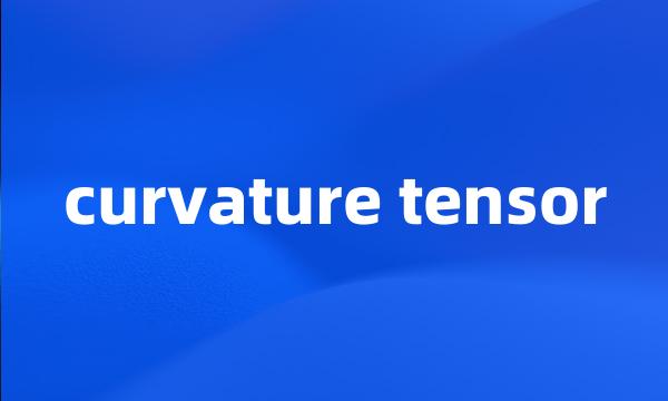 curvature tensor