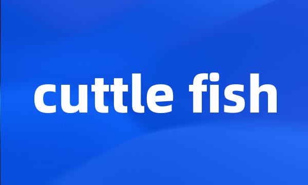 cuttle fish