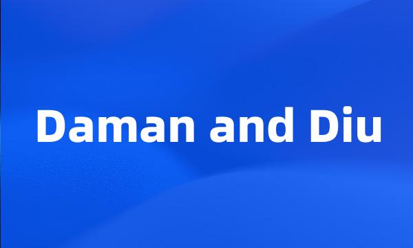 Daman and Diu