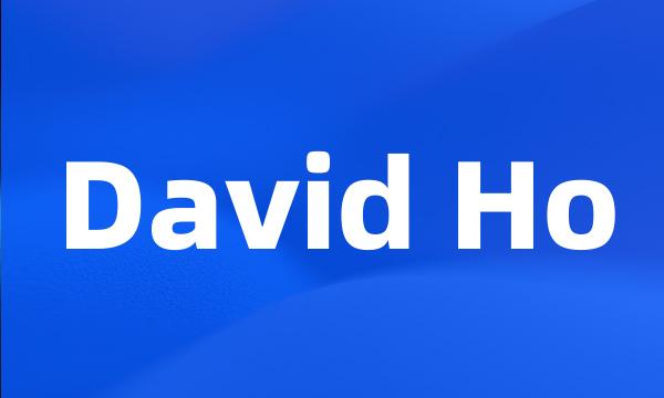 David Ho