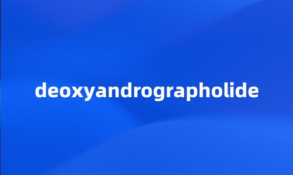 deoxyandrographolide