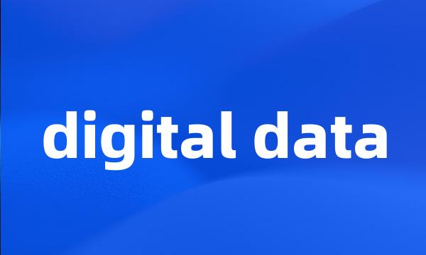 digital data