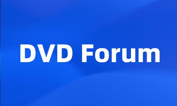 DVD Forum