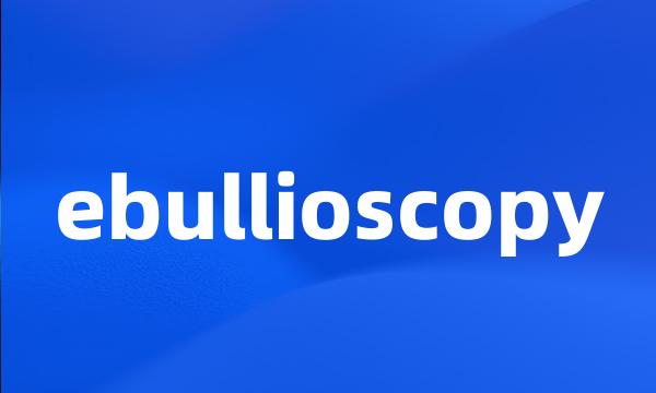 ebullioscopy