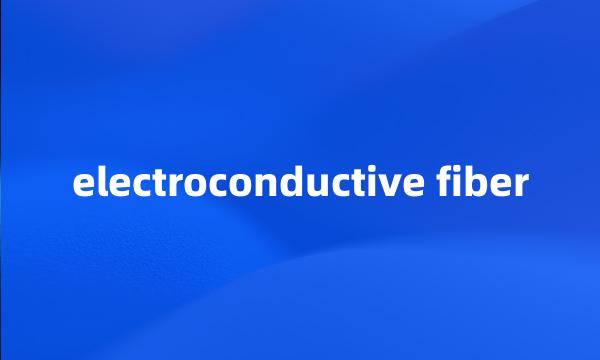 electroconductive fiber