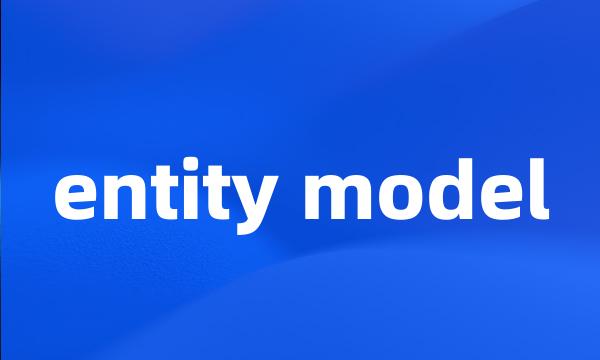 entity model