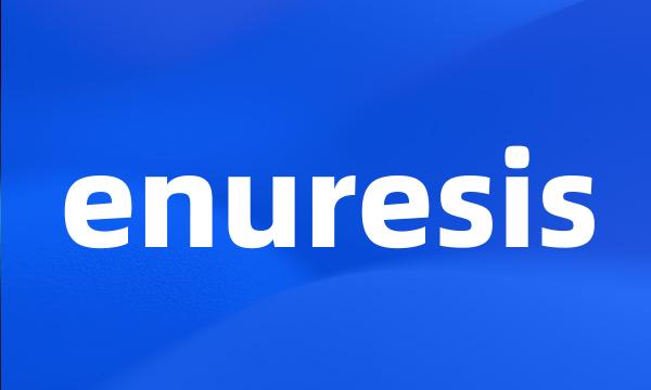 enuresis