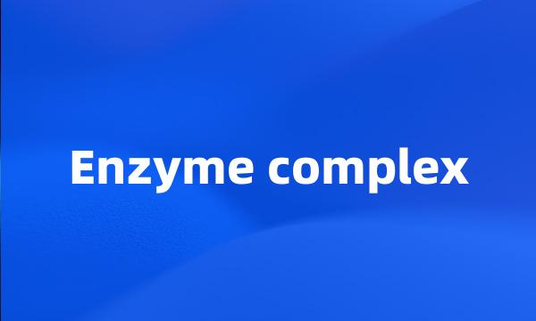 Enzyme complex