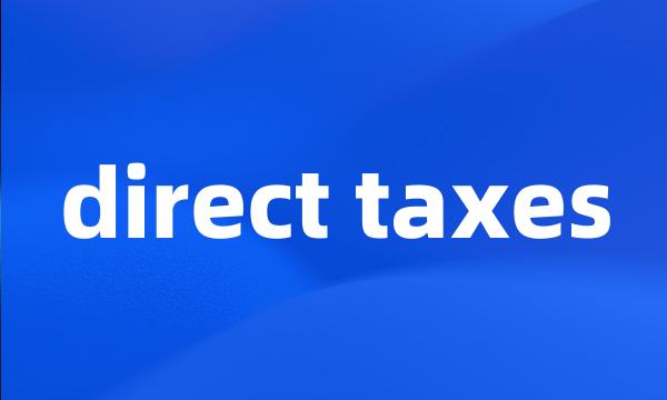 direct taxes