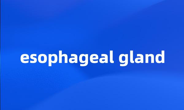 esophageal gland