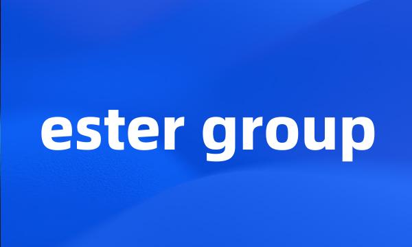 ester group