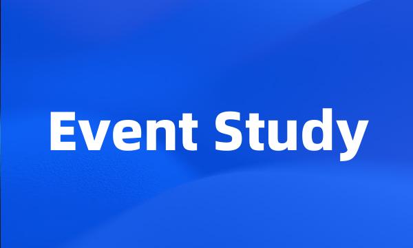 Event Study