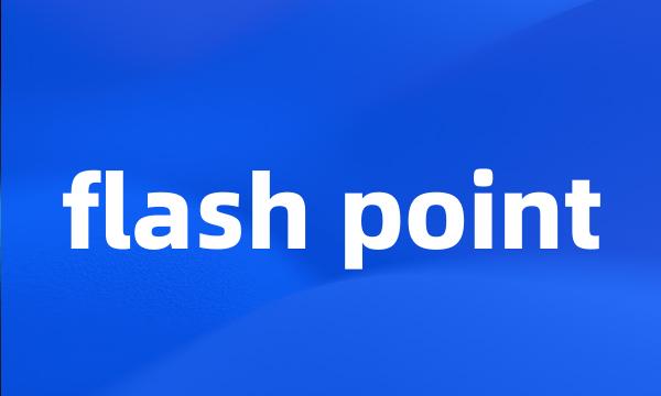 flash point