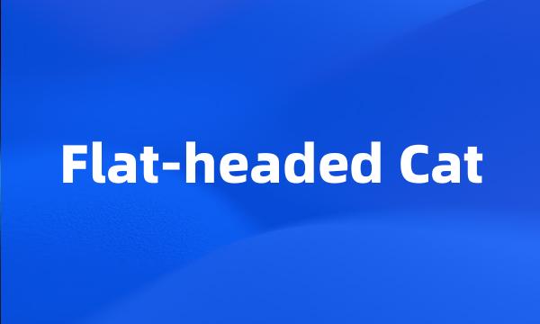 Flat-headed Cat