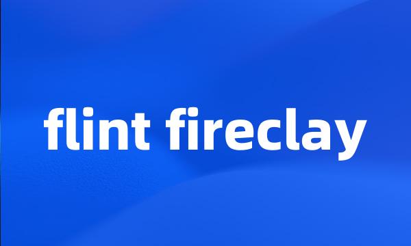 flint fireclay