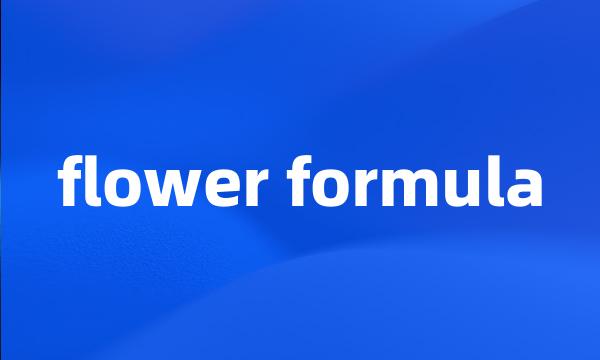 flower formula