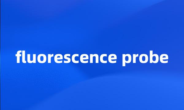 fluorescence probe