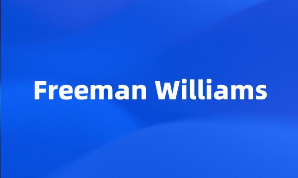 Freeman Williams