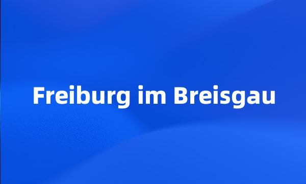 Freiburg im Breisgau