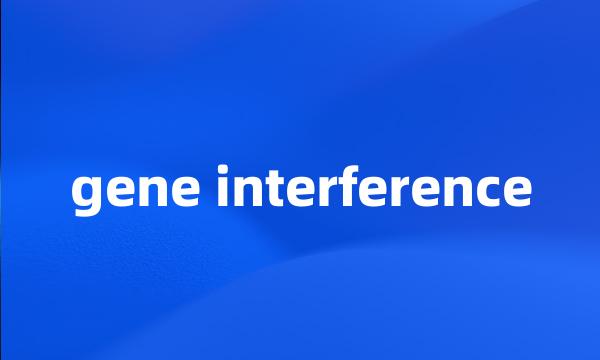 gene interference