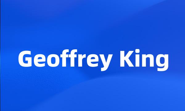 Geoffrey King