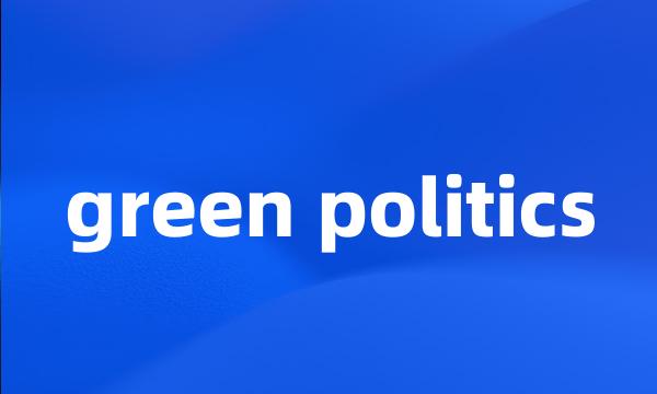 green politics