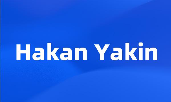 Hakan Yakin