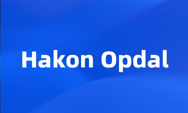 Hakon Opdal