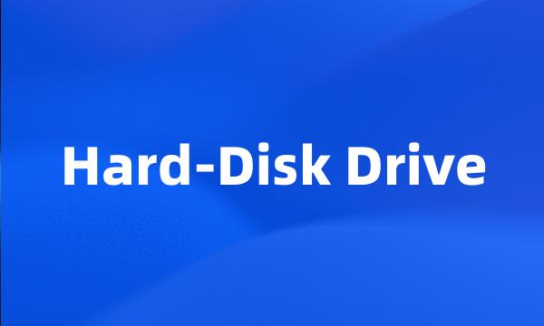 Hard-Disk Drive