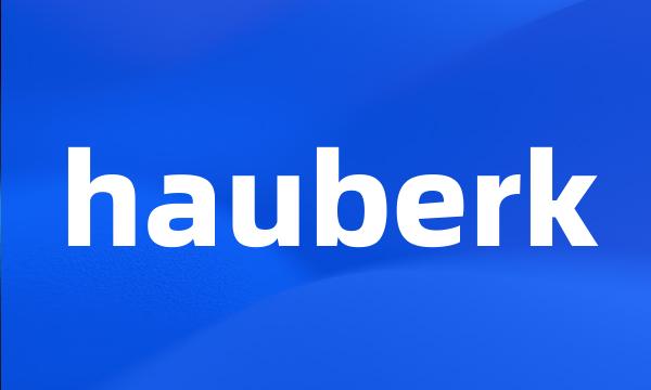 hauberk