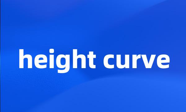 height curve