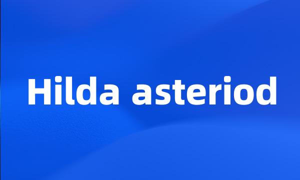 Hilda asteriod