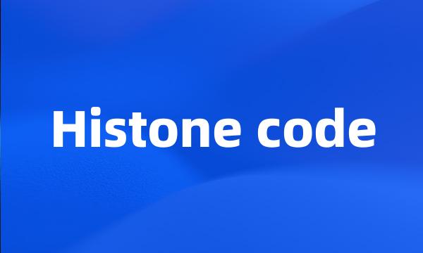 Histone code