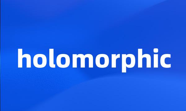 holomorphic