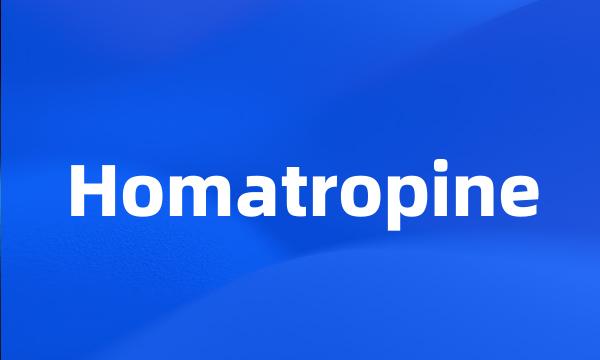 Homatropine