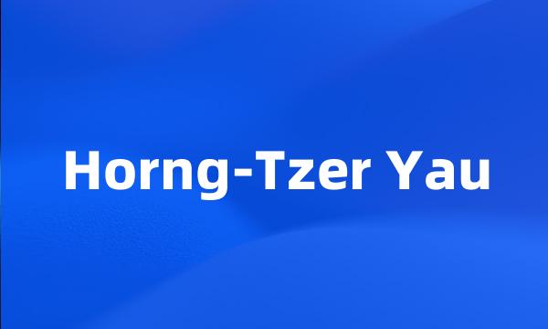 Horng-Tzer Yau