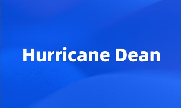 Hurricane Dean