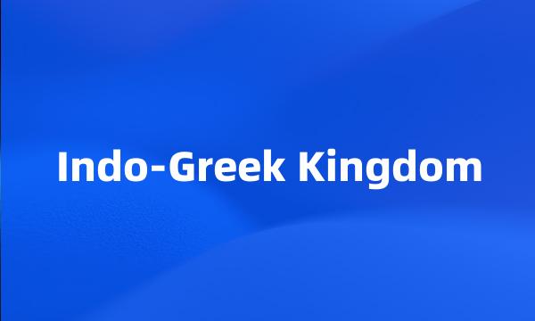 Indo-Greek Kingdom