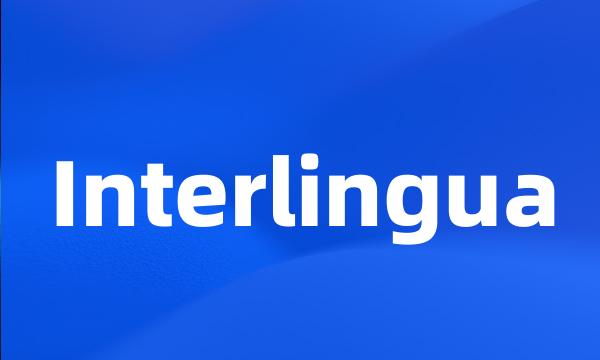 Interlingua