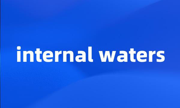 internal waters