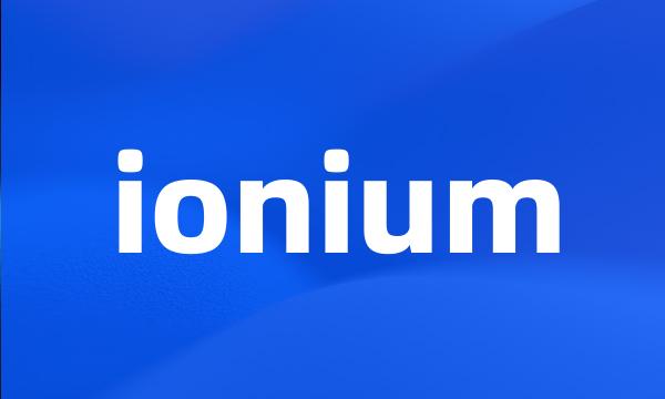 ionium