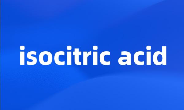 isocitric acid