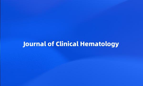 Journal of Clinical Hematology