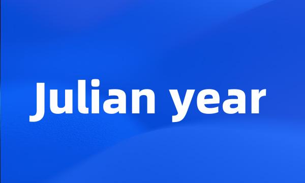 Julian year