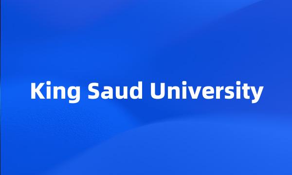 King Saud University