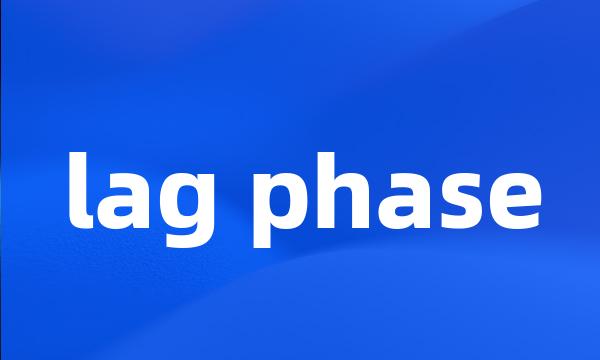 lag phase