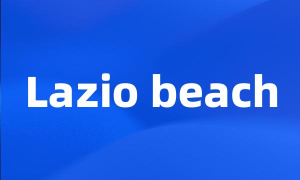 Lazio beach