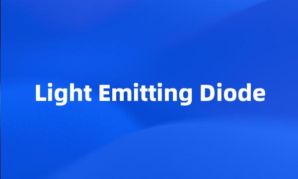 Light Emitting Diode