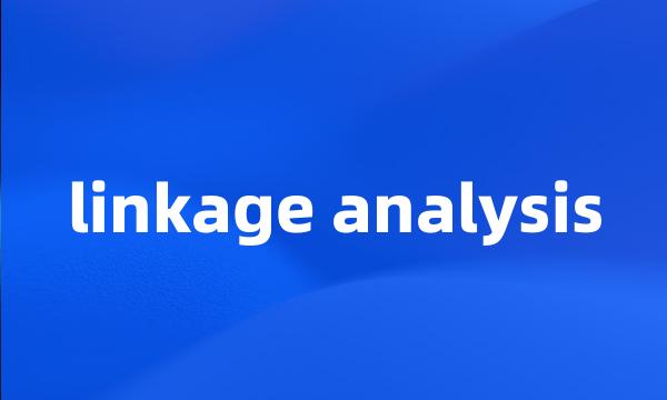 linkage analysis