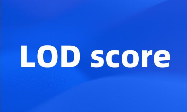 LOD score